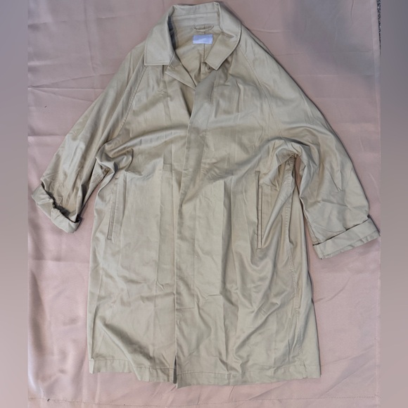 OAK + FORT Beige Trench Coat - Picture 1 of 4